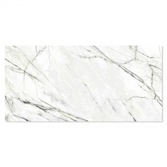 Marmor Klinker Onice Smeraldo Vit Polerad 120x260 cm